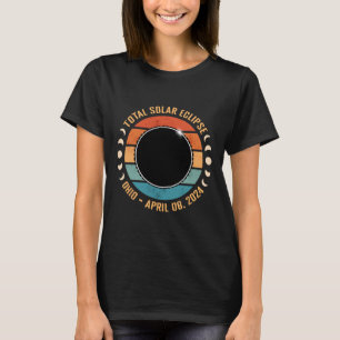 T-shirt Ohio 2024 Total Éclipse Solaire Parcours Totalité