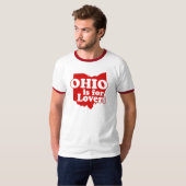 T-shirt Ohio est pour les amoureux (Devant entier)