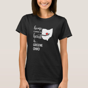 T-shirt Ohio Home Est Là Où Le Coeur Est Greene Comté