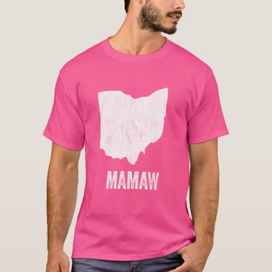 T-shirt Ohio Mamaw Ohio Silhouette État Grand-mère le plus (Devant)