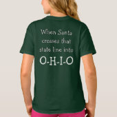 T-shirt Ohio Noël OH Santa Hat Vacances Enfants (Dos)