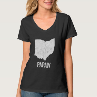 T-shirt Ohio Papaw Ohio Silhouette State Coolest Grand-pa
