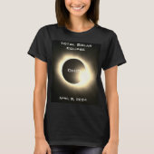 T-shirt OHIO Total éclipse solaire 8 avril 2024 (Devant)
