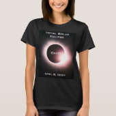 T-shirt OHIO Total éclipse solaire 8 avril 2024 (Devant)