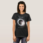 T-shirt OHIO Total éclipse solaire 8 avril 2024 (Devant entier)