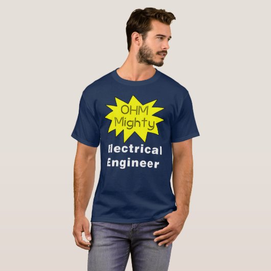 T-shirt Ohm Mighty Electrical Engineer (Devant entier)