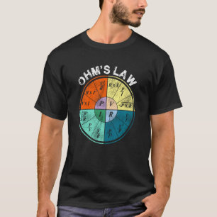 T-shirt Ohm S Loi Résistance Actuelle Pie Tension Pie Ch