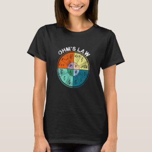 T-shirt Ohm S Loi Résistance Actuelle Pie Tension Pie Ch