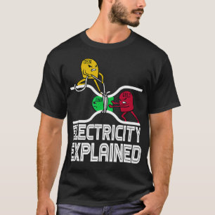 T-shirt Ohm Volt Amp Electricity Expliqué
