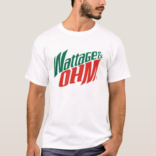 T-shirt ohms de puissance en watts (Devant)