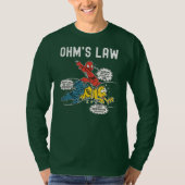 T-shirt Ohms Law Funny Electricity Expliqué Électrique (Devant)