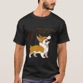 T-shirt Oi Qui Vous Appelez Short Corgi (Devant)