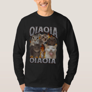 T-shirt Oia Oia Funny Chat Mème Bootleg Graphisme