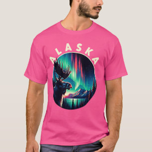 T-shirt Oie Alaska aurora aurores aurores aurores aurores 