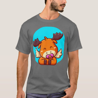 T-shirt Oie Bébée mignonne avec un dessin pacificateur