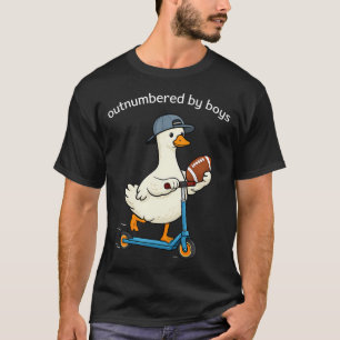 T-shirt Oie de football surpassée en nombre par les garçon