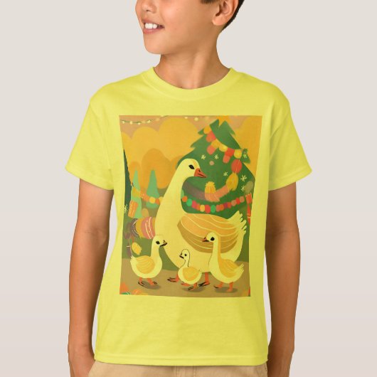 T-shirt oie de Noël (Devant)
