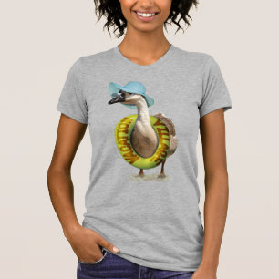 T-shirt Oie de plage avec Casquette d'été