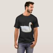 T-Shirt Oie d'Emden Blanche (Devant entier)