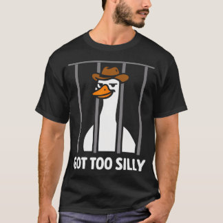 T-shirt Oie drôle de pun humoristique cow-boy animal a obt