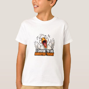 T-shirt Oie Drôle et En colère - Je Choisis d'Être Agacé A