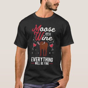 T-shirt Oie Et Vin Scandinavie Oie Antler Oie