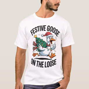T-shirt Oie festive en liberté Oie drôle 