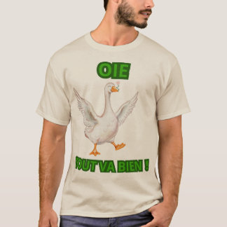 T-shirt Oie Tout Va Bien – Illustration Oie Souriante