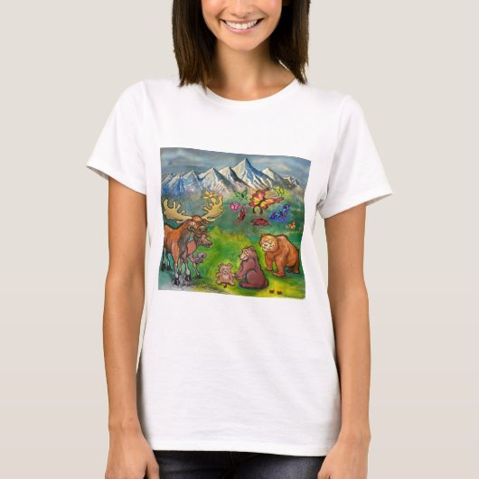 T-shirt Oies et ours (Devant)