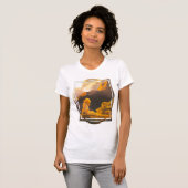 T-shirt Oies sauvages sur le blanc (Devant entier)