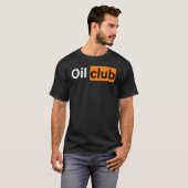 T-shirt Oil Club Black Funny (Devant entier)
