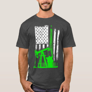 T-shirt Oilfield Drapeau Amérique US Jour de la Saint Patr