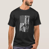 T-shirt Oilfield Us Flag Fracking - Fracker Oil Drilling P (Devant)