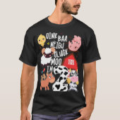 T-shirt Oink Baa Neigh Cluck Moo Je Suis Deux 2 Agriculteu (Devant)