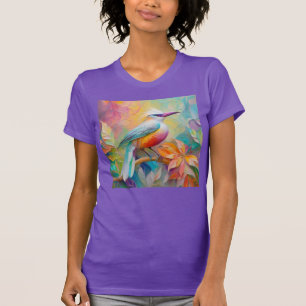 T-shirt Oiseau à poitrine rouge à bec rose