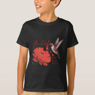 T-shirt Oiseau Aller Rouge Pour Les Femmes Prix Mois Des M