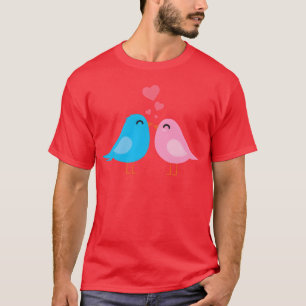 T-shirt oiseau amour fille drôle