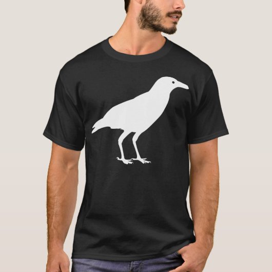 T-shirt Oiseau blanc de corneille (Devant)