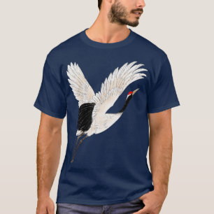T-shirt Oiseau blanc observant la grue des neiges Photogra