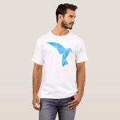 T-shirt oiseau bleu (Devant entier)