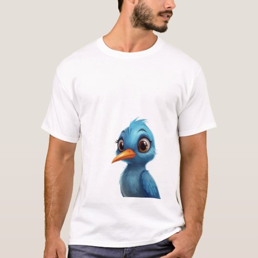 T-shirt Oiseau bleu (Devant)