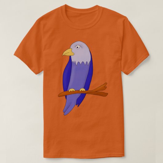 T-shirt Oiseau bleu sur une branche (Design devant)