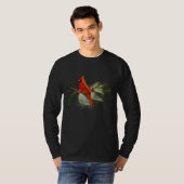 T-shirt Oiseau cardinal rouge sauvage (Devant entier)