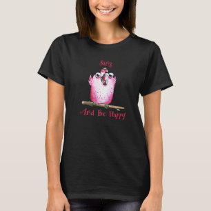 T-shirt Oiseau chanteur chante et soit heureux Cacatoès ro