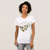 T-shirt Oiseau chanteur P initial (Devant entier)