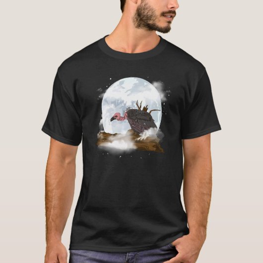T-shirt Oiseau charognard au clair de lune Ruppell's Griff (Devant)