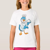 T-shirt Oiseau comme cuire avec Platter (Devant)