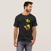 T-SHIRT OISEAU D'AAGLE AMUSANT AUX YEUX JAUNES DE COURONNE (Devant entier)