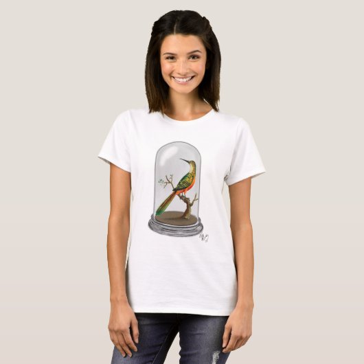 T-shirt Oiseau Dans Bell Jar (Devant entier)