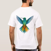 T-shirt Oiseau d'aquarelle en vol (Dos)